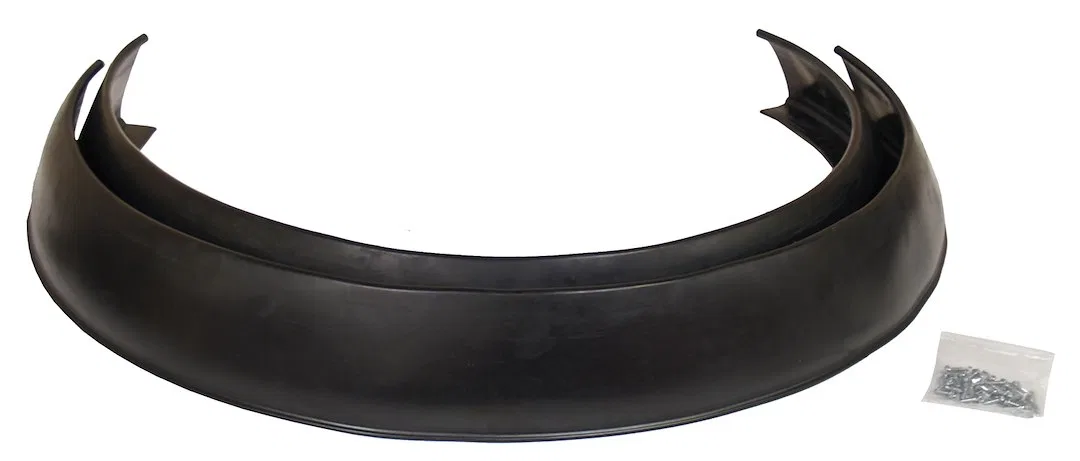 52-175 – PACER PERF Fender Flare, Bolt-On Style 4-1/4 Inch Tire Coverage Black Heavy Duty EPDM Rubber Universal 58 In...